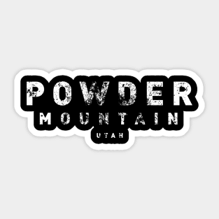 Powder Mountain Ski Resort 2 by © Buck Tee Originals Sticker